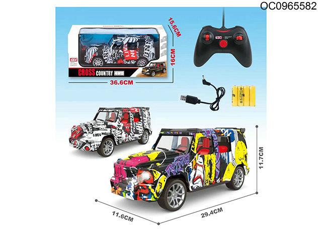 1:14 4CH RC car(included car battery)2color assorted