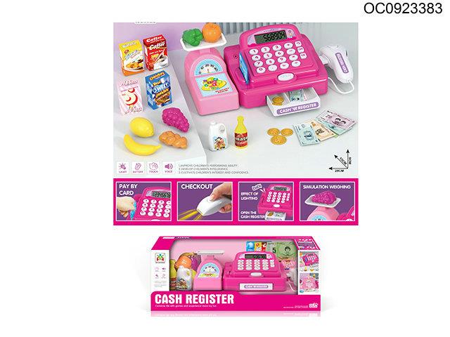 Cash register with light/calculator