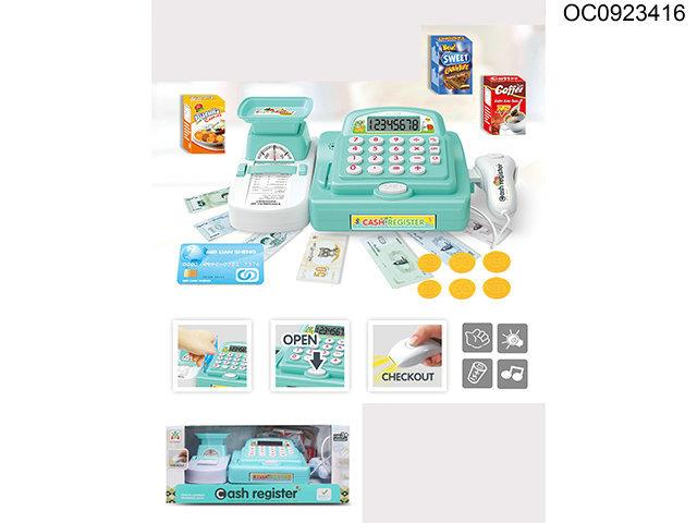 Cash register with Light/calculator/pan/ticket/microphone voice