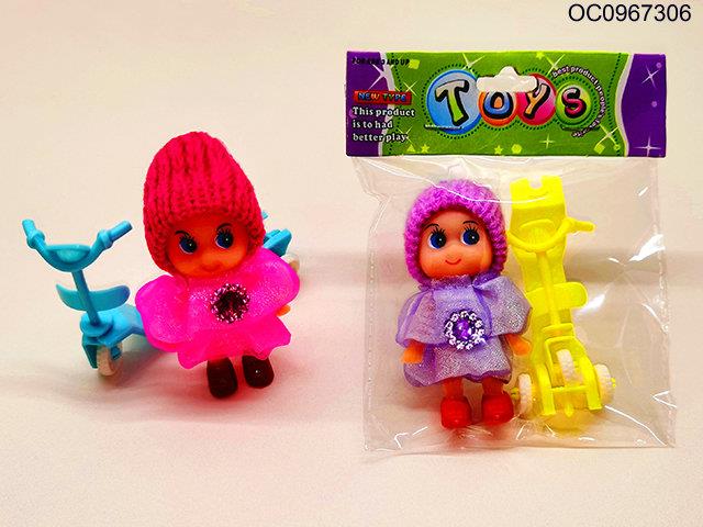 Skateboard with doll  2pcs