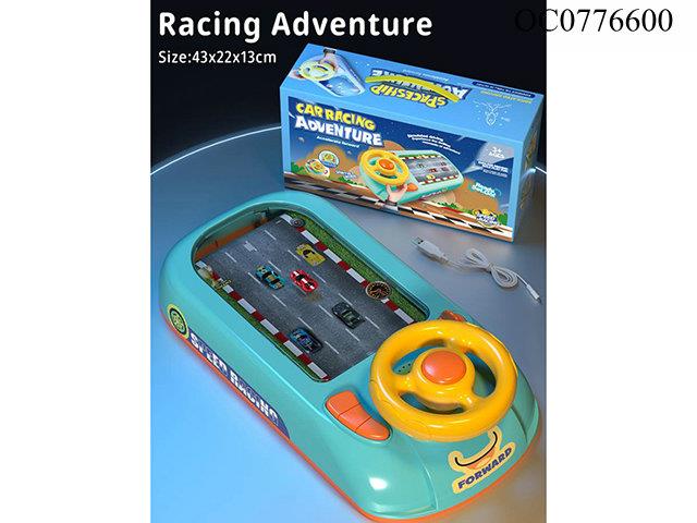 Racing game console