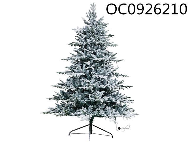 270cm Mixed flocked snowflake Christmas tree with snowflake
