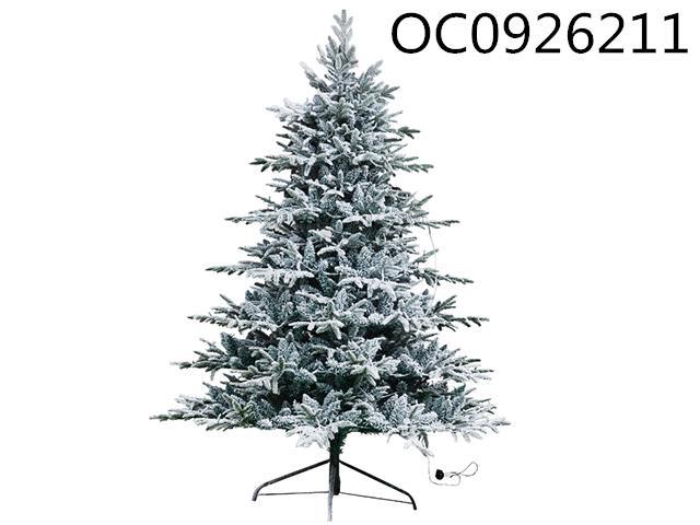 300cm Mixed flocked snowflake Christmas tree with snowflake