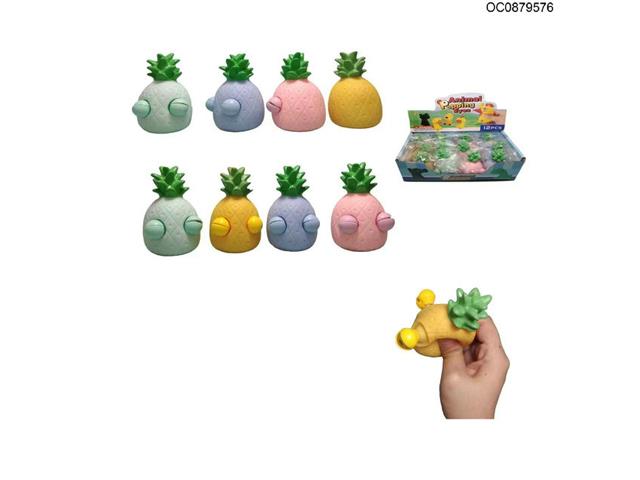Squeezable Stress Relief Squinting pineapple