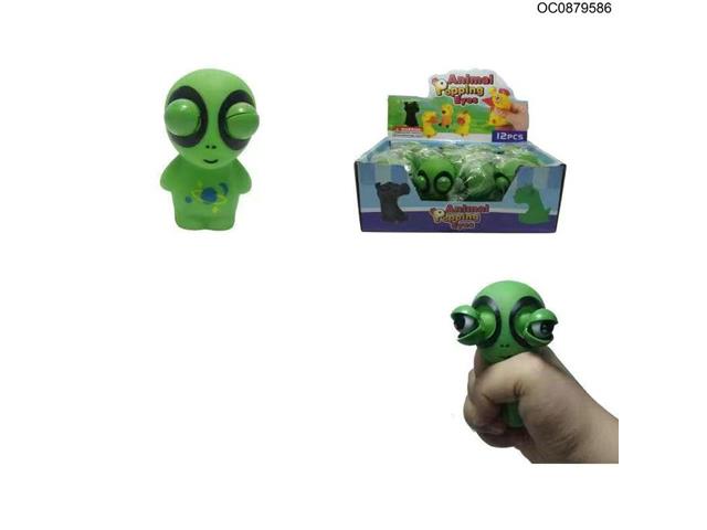 Squeezable Stress Relief Alien with squinting eyes