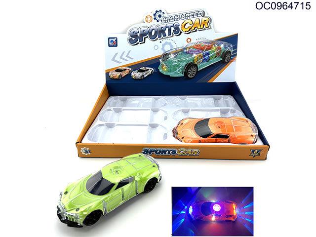 B/O gear car with light/sound-6pcs/box