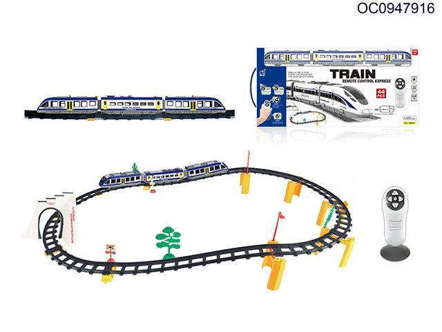 Infrared bidirectional control rail high-speed train with light/sound 44pcs