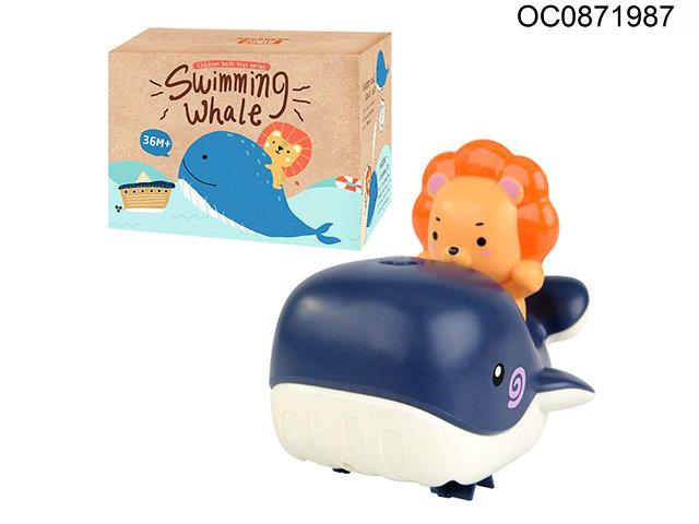 W/U Swimming whale