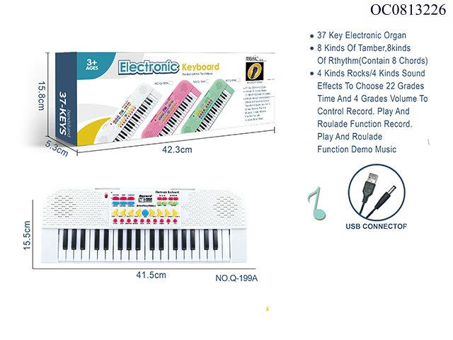 37 key Electronic organ toys with  microphone