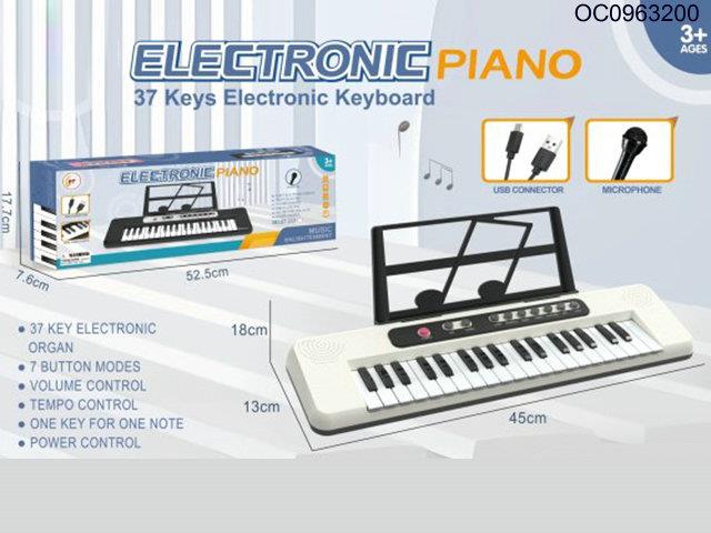 37Keys Electronic organ toys with microphone/music score