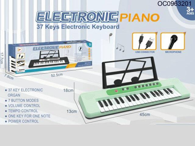 37Keys Electronic organ toys with microphone/music score