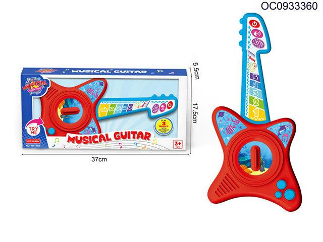 Guitar with music