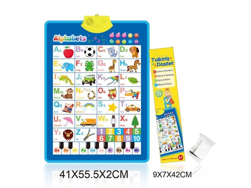 Alphabets and numbers learning mat