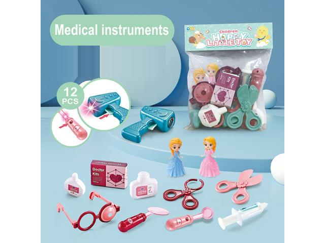 Doctor set with doll 12pcs