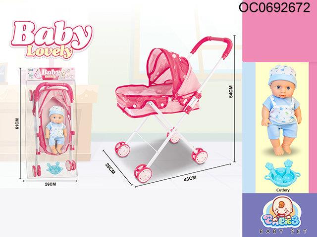 Doll stroller with 12