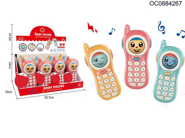 Mobile phone with light/music-12pcs/box