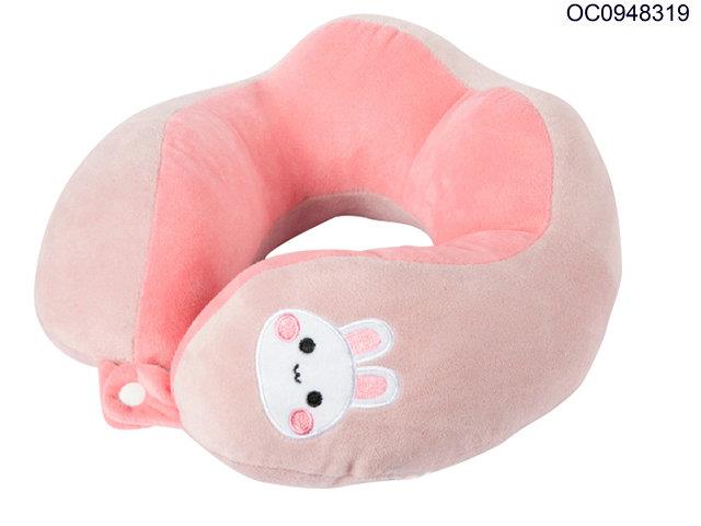 Plush rabbit U-shaped pillow