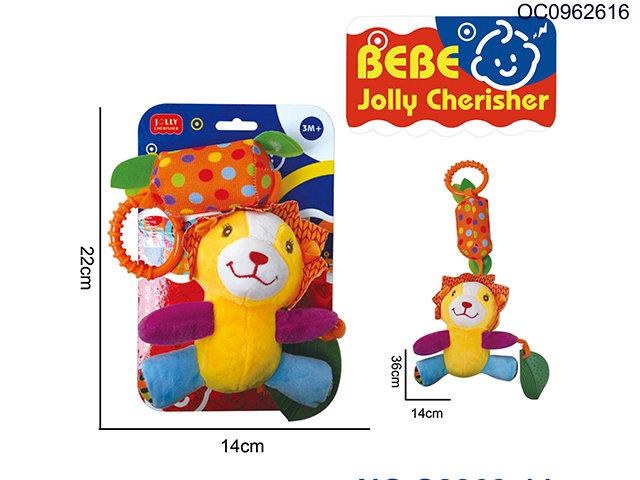 Baby plush lion hanging bed wind chimes