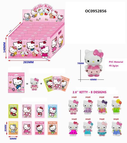 2.8#17#17 Kitty with 3 cards- 24 bags/ display