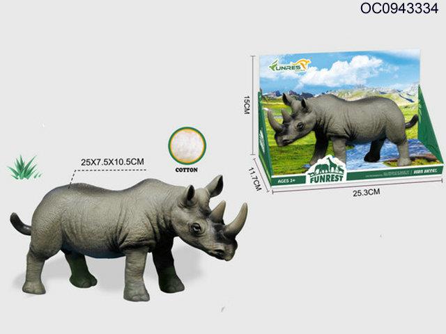 Vinyl cotton stuffing rhinoceros