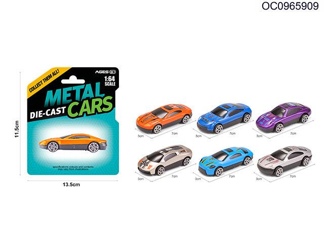Die-Cast metal Freewheel car(6 styles assorted)