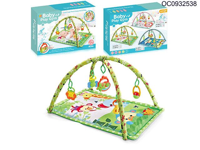 Baby gym mat with light/music