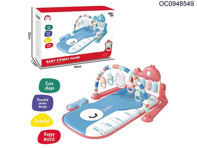 Baby fitness piano with light/music