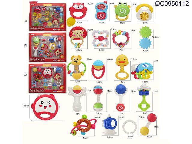 Baby rattle 10pcs(3 styles assorted)