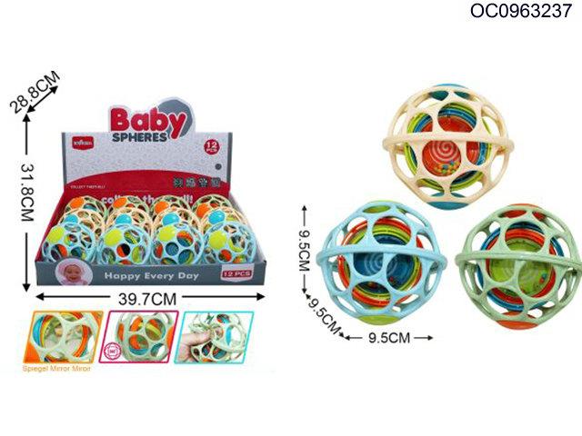Baby rattle ball-12pcs/box(3 colors)