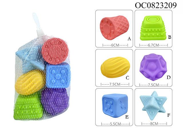 Soft toys with BB whistle-6pcs