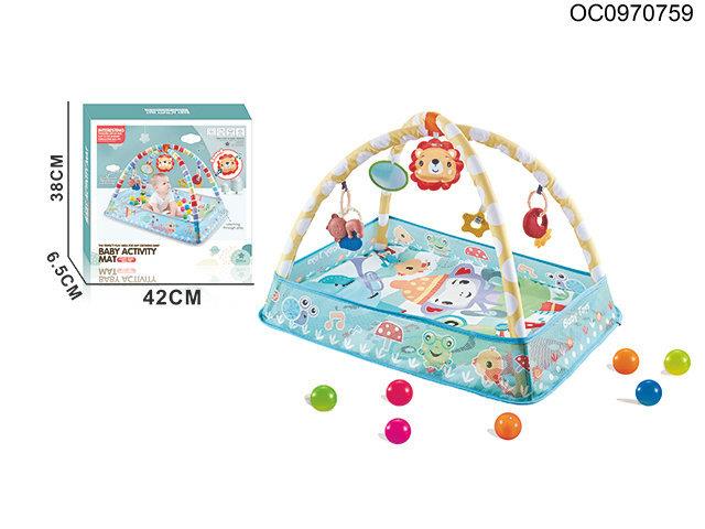 Baby gym mat(With 8 ocean balls)