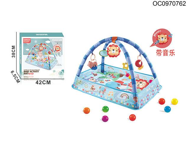 Baby gym mat with music(With 8 ocean balls)
