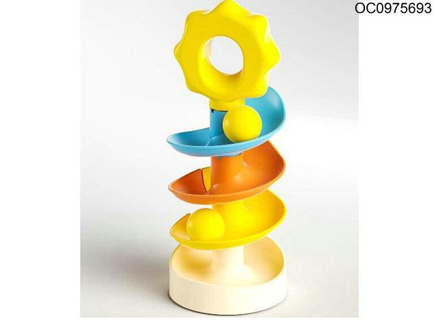 Spinning top with 2pcs ball