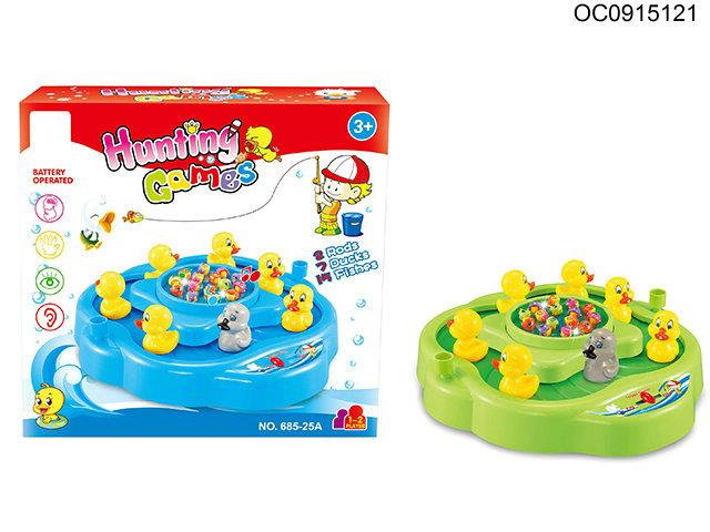 B/O Duck toys with music/light 2in1