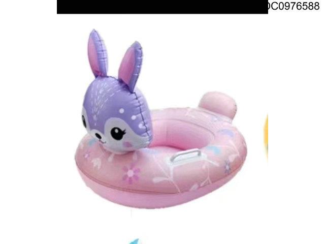 Inflatable swimming boat