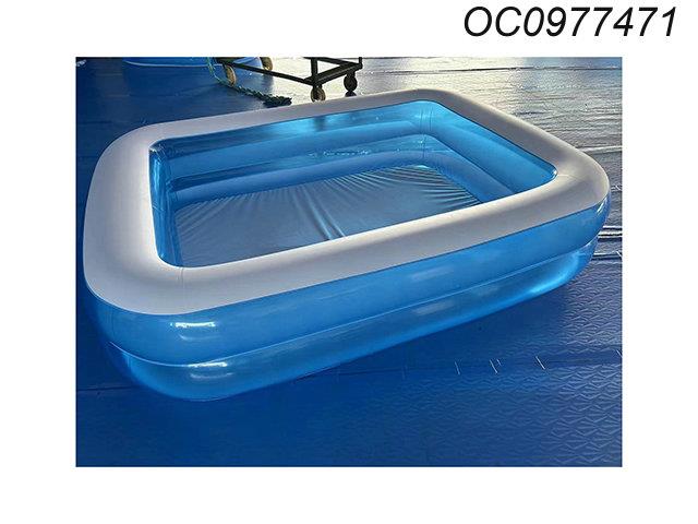 200CM two-storey blue and white pool