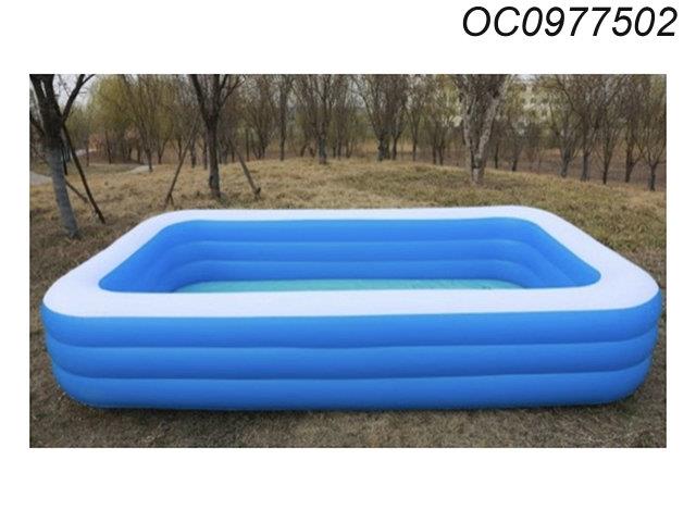 468CM three-layer blue and white pool