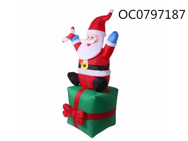 1.8m Inflatable Inflatable Santa Claus, with light