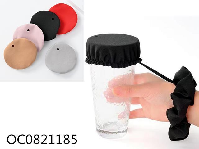 Double sided cloth cup lid 