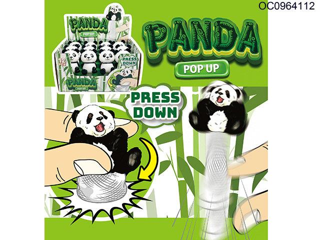Bouncing panda with light-12pcs/box