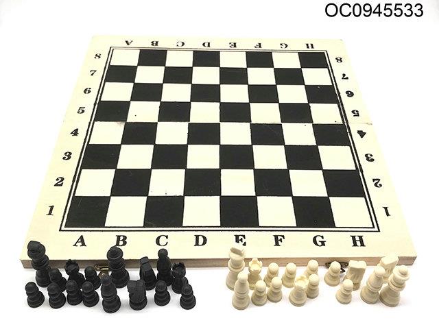 Wooden chess game